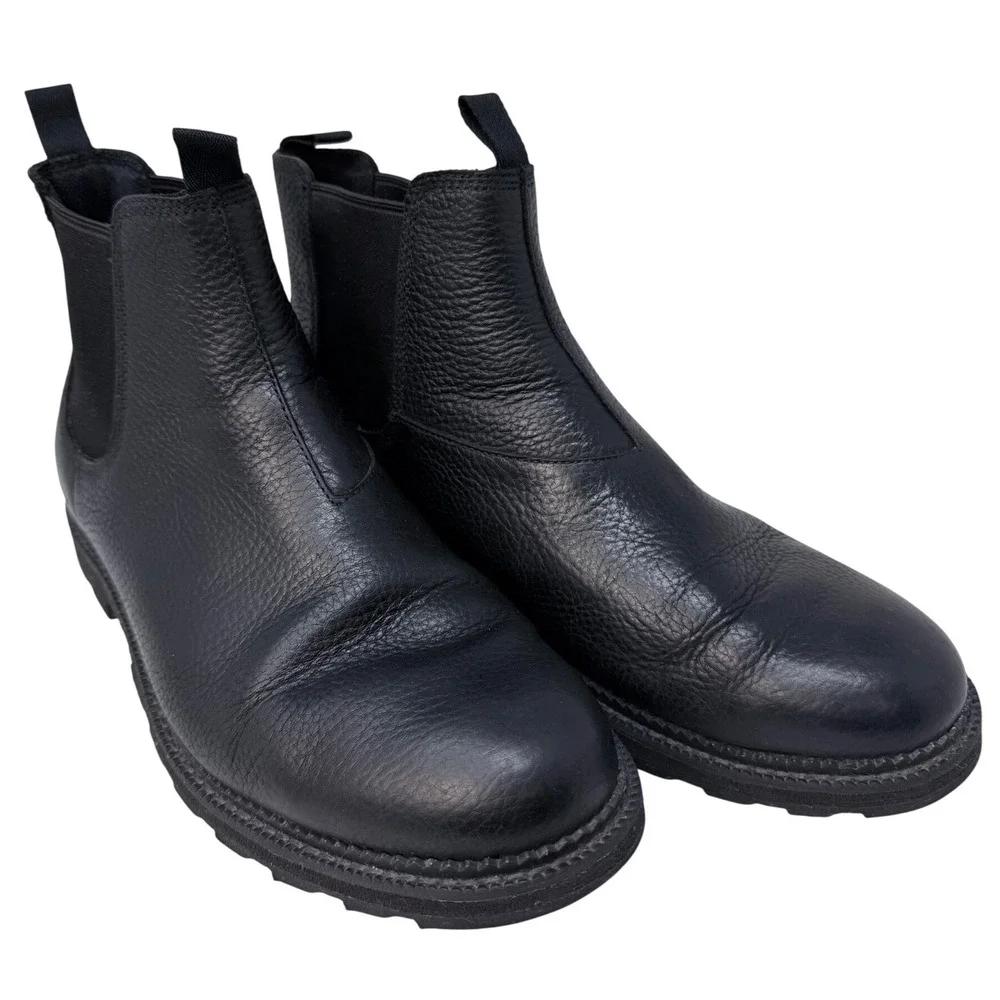 Sorel Madson Chelsea Waterproof Boots Mens 10.5 Black Leather NM3474-010